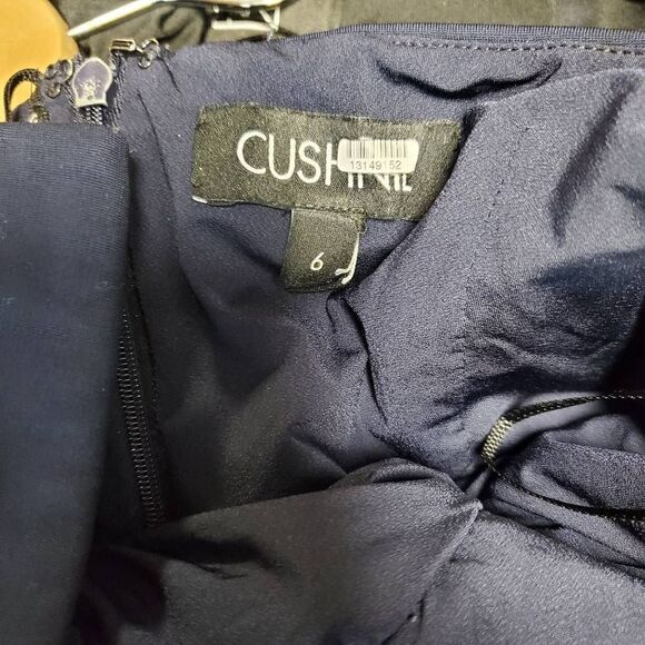 Cushnie Women's Navy‎ Blue Strapless Bustier Mini Dress Size 6 - Picture 9 of 9